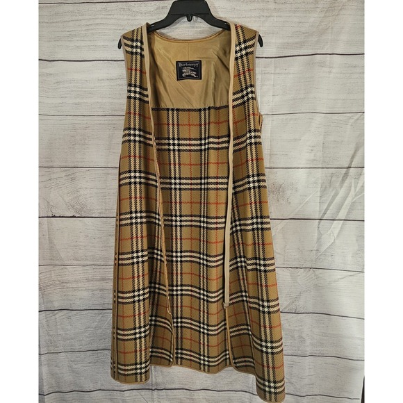 Vintage Burberrys Sz 10 XL Plus Trench Coat Double Breasted Belted Wool Lined - Picture 5 of 16